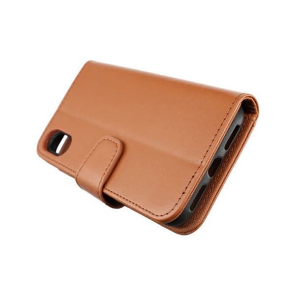 Rvelon iPhone X/XS Plånboksfodral - Gyllenbrun