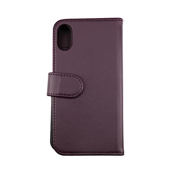 iPhone X/XS Magnetisk PU-fodral - Mörk körsbär