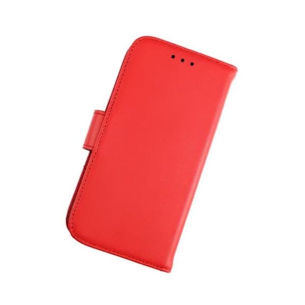 iPhone 12 Mini - Genuint plånboksfodral - Röd