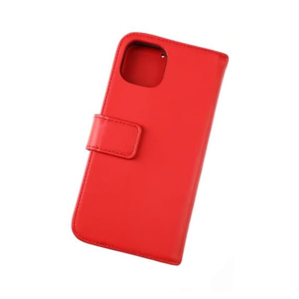 iPhone 12 Mini - Genuint plånboksfodral - Röd