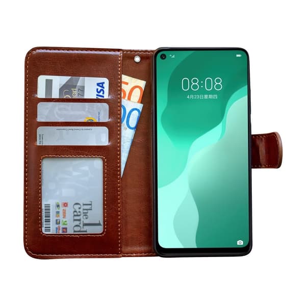 Huawei P40 Lite - Nahkakotelo / Suoja