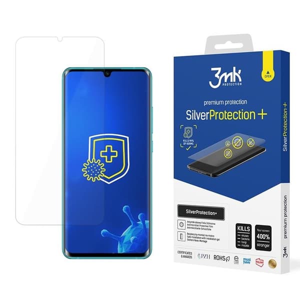 3MK Xiaomi Mi Note 10 Plastfilm skärmskydd Silver Protection+
