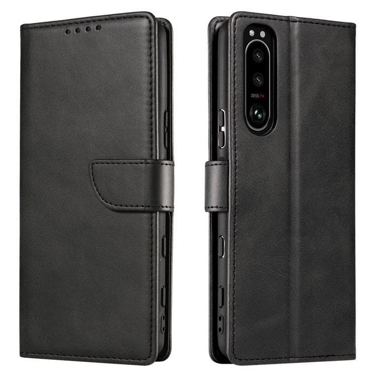 Magnet Elegant Kickstand Fodral Sony Xperia 1 III - Svart