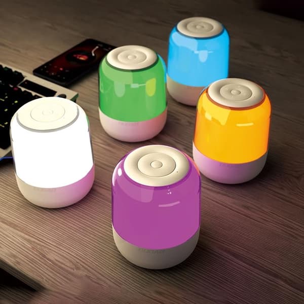 Dudao Trådlös Bluetooth 5.0 RGB Högtalare 5W 1200mAh - Vit