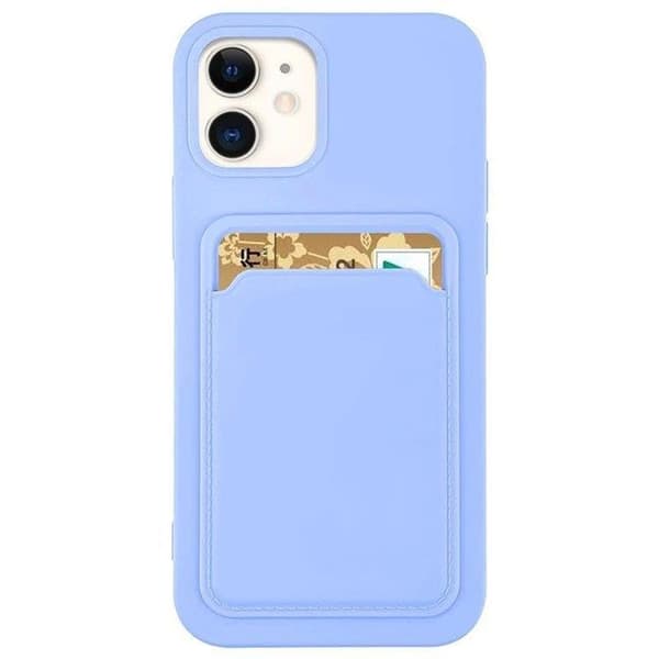 Silicone Korthållare Skal iPhone 13 Pro - Blå