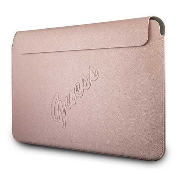 Guess Saffiano Script Datorfodral 13" - Rosa