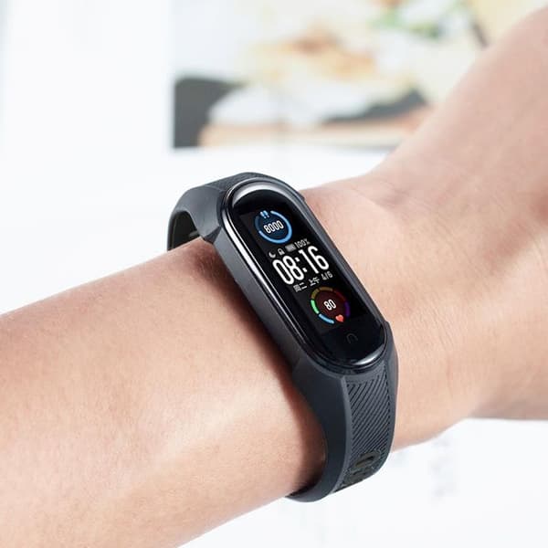 Tech-Protect Armour Xiaomi Mi Smart Band 5/6/6 NFC - Svart