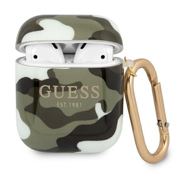 Guess Camo Collection Skal AirPods - Khaki