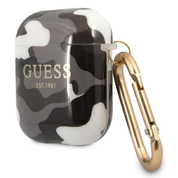 Guess Camo Collection Skal AirPods - Svart