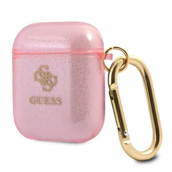Guess Glitter Collection Skal AirPods - Rosa