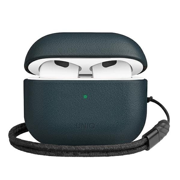 UNIQ Terra Äkta läder AirPods 3 Gen. Fodral - Nautisk Blå