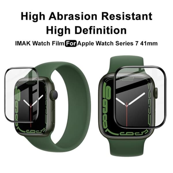 IMAK Rep Tålig Skärmskydd Apple Watch 7 41 mm - Svart