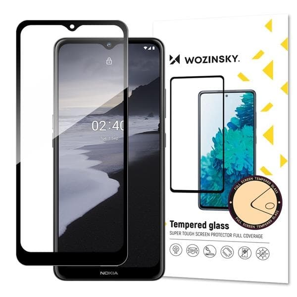 Wozinsky Full Glue Härdat glas Nokia 2.4 - Svart