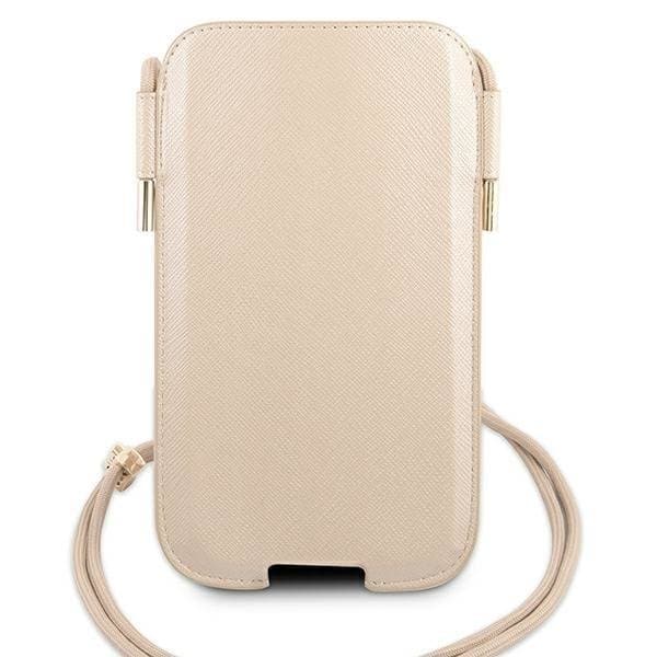 Guess Saffiano Halsbandsfodral 6.1" - Guld