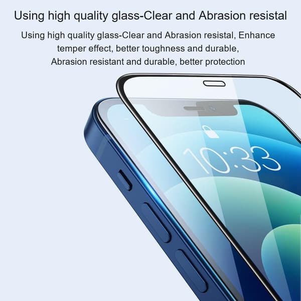 [1-PACK] Härdat Glas Skärmskydd iPhone 12 Mini - Svart