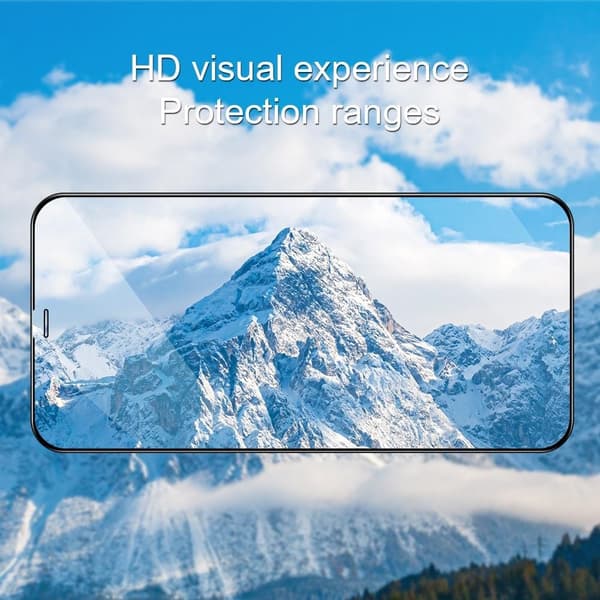 [1-PACK] Härdat Glas Skärmskydd iPhone 12 Mini - Svart