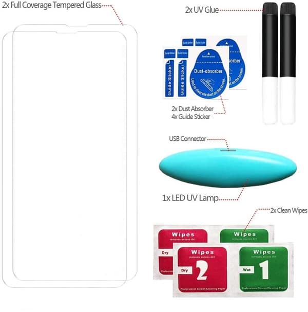 [2-PACK] UV Härdat Glas Skärmskydd Samsung Galaxy Note 20 - Clear