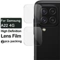 Miniatyrbild 3 av 8: [2-PACK] Kameralinsskydd i Härdat Glas Samsung Galaxy A22 4G - Clear