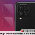 Miniatyrbild 5 av 8: [2-PACK] Kameralinsskydd i Härdat Glas Samsung Galaxy A22 4G - Clear