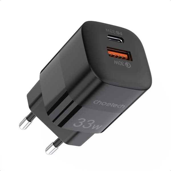 Choetech Snabbladdare 33W USB-C - Svart