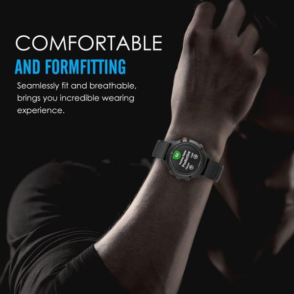 Tech-Protect Stålband Garmin Fenix 3/5X/3HR/5X Plus/6X/6X Pro/7X Svart