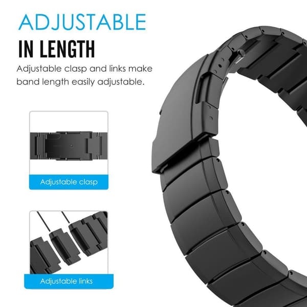 Tech-Protect Stålband Garmin Fenix 3/5X/3HR/5X Plus/6X/6X Pro/7X Svart