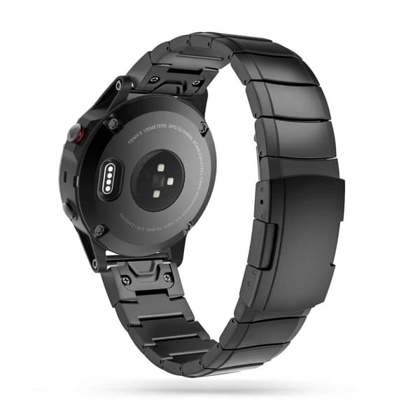Tech-Protect Stålband Garmin Fenix 5/6/6 Pro - Svart