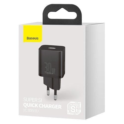 Baseus Super Väggladdare USB-C 30 W - Svart