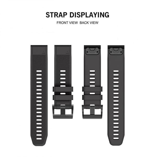 Smooth Garmin Fenix Band 5/6/6 Pro - Svart