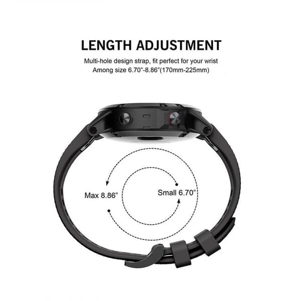 Smooth Garmin Fenix Band 5/6/6 Pro - Svart