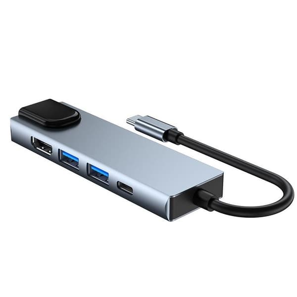 Tech-Protect V3-Hub Adapter 5in1 - Grå