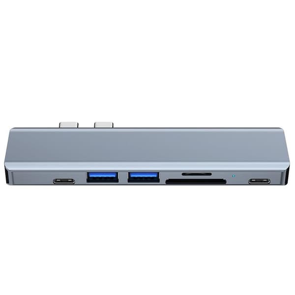 Tech-Protect V5-Hub Adapter 7in1 - Grå