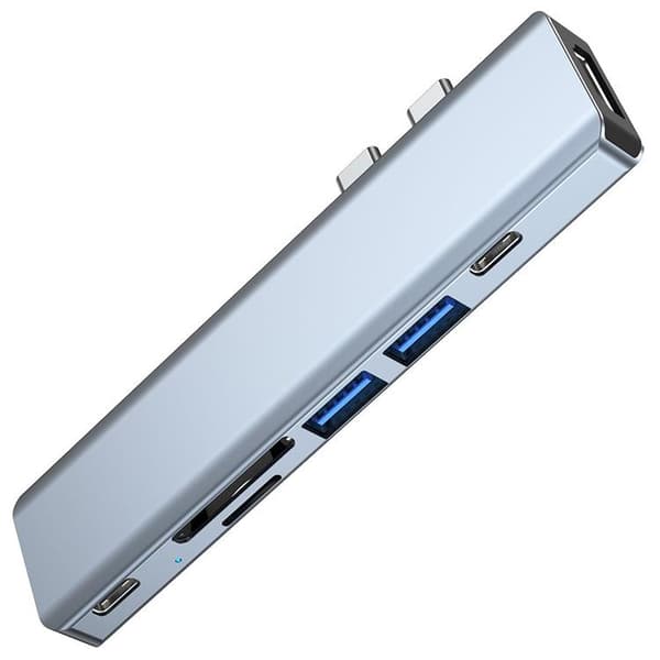 Tech-Protect V5-Hub Adapter 7in1 - Grå