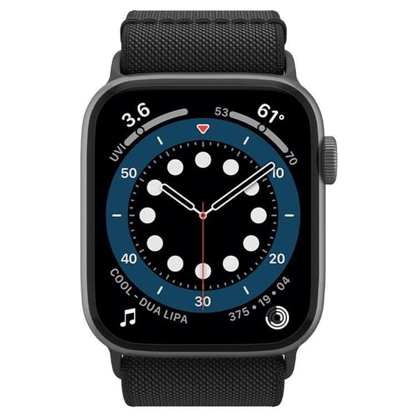 Spigen Fit Lite Armband Apple Watch 4/5/6/7/8/SE/Ultra (42/44/45/49 mm) - Svart