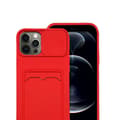 Miniatyrbild 10 av 11: iPhone 12 Pro - Praktiskt Silikonskal med Kortfack