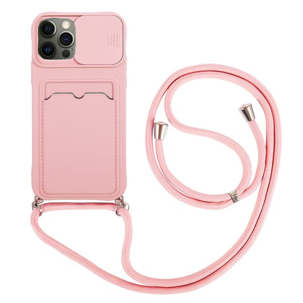 iPhone 12 Pro Max - Smidigt Skyddande Skal med Korthållare