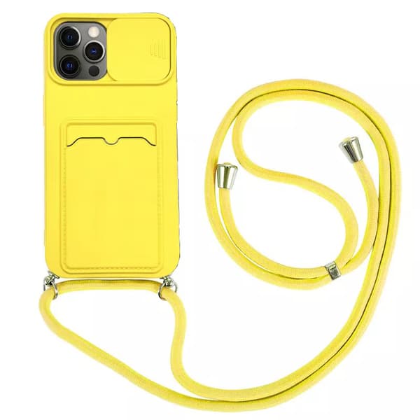iPhone 12 Pro Max - Smidigt Skyddande Skal med Korthållare