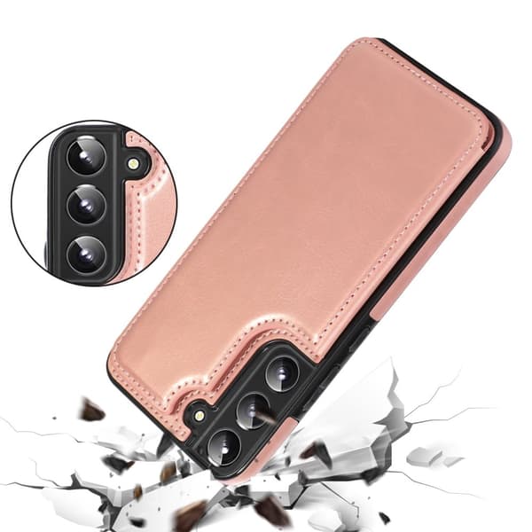 Samsung Galaxy S22 Plus - Elegant Praktiskt Skal med Korthållare