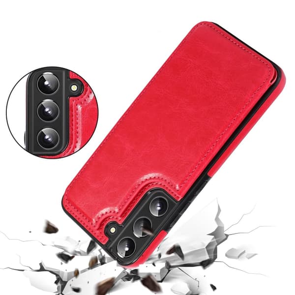 Samsung Galaxy S22 Plus - Elegant Praktiskt Skal med Korthållare