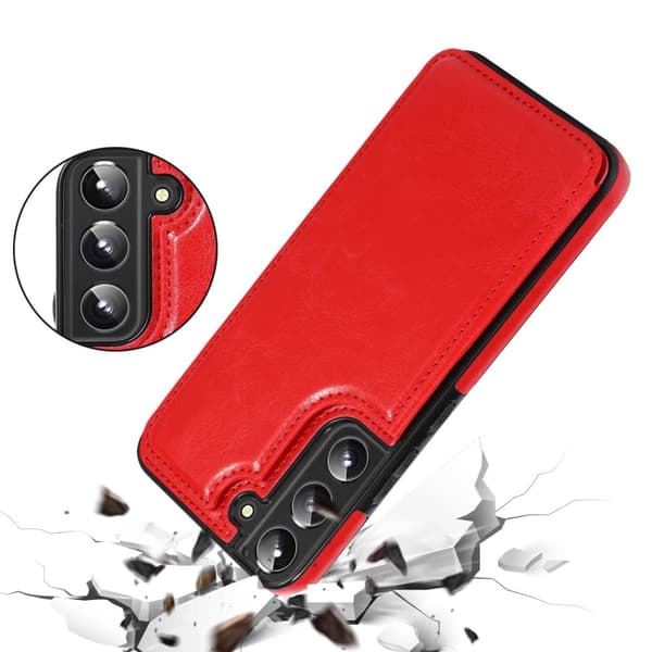 Samsung Galaxy S22 Plus - Elegant Praktiskt Skal med Korthållare