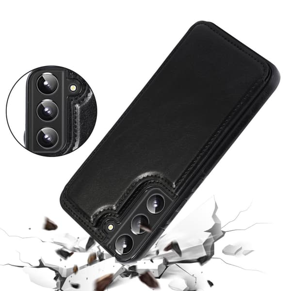 Samsung Galaxy S22 Plus - Elegant Praktiskt Skal med Korthållare