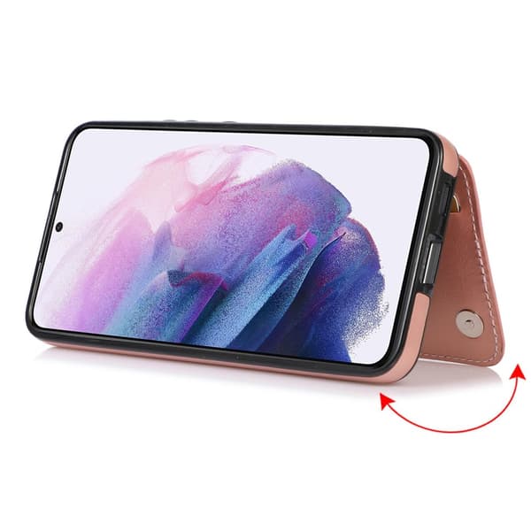 Samsung Galaxy S22 Plus - Elegant Praktiskt Skal med Korthållare