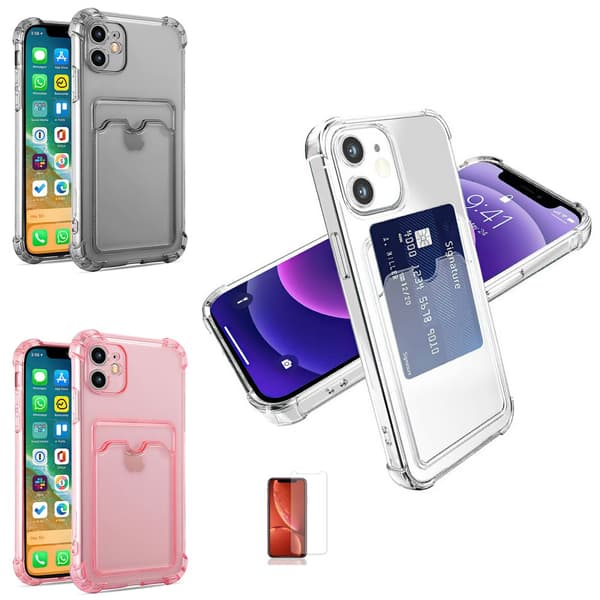 iPhone 11 - Card Kuori / Suoja Grey