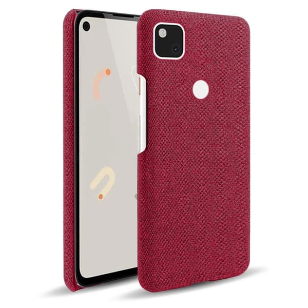 Google Pixel 4a 5g Textil Skal - Röd