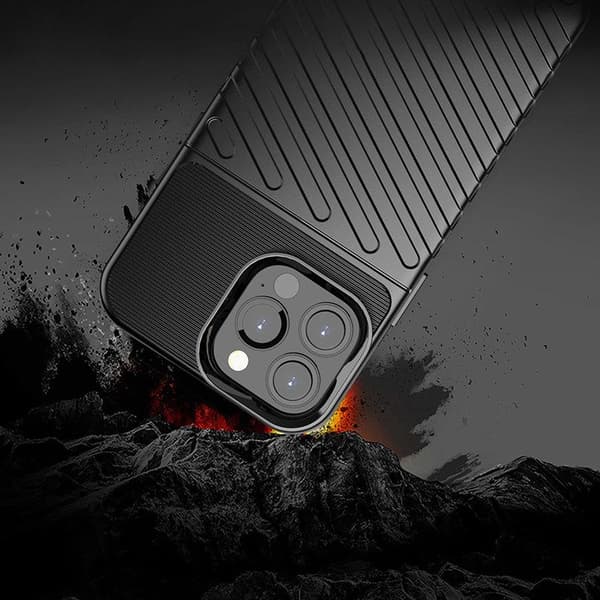 iPhone 13 PRO Max - Thunder Flexible Rugged Slim Skal  - Svart