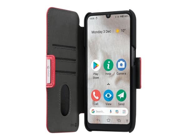 Doro - Vikbart fodral för mobiltelefon - röd - för DORO 8110