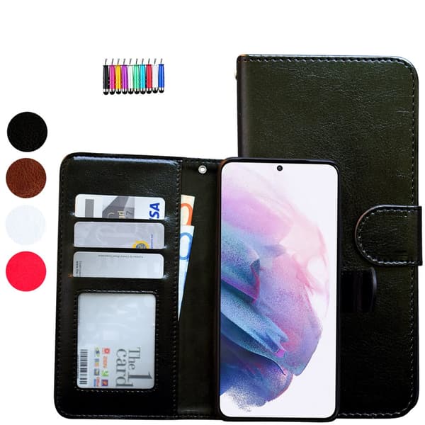 Samsung Galaxy S22 5G - Mobiltaske / Leather Case White