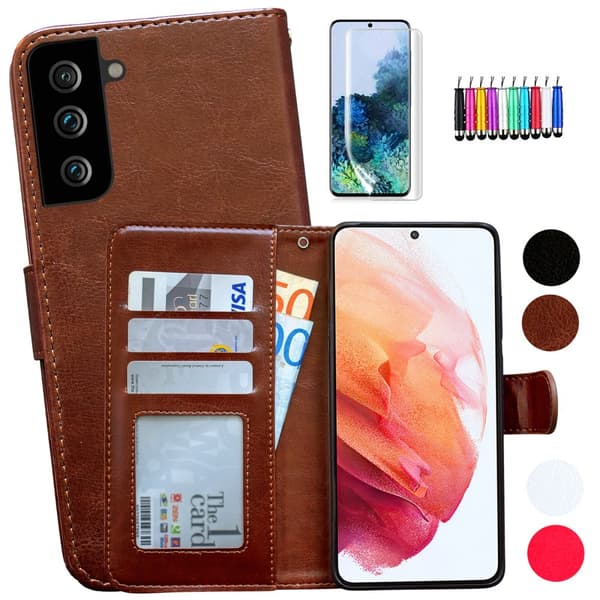 Samsung Galaxy S22 5G - Nahkakotelo / Suoja
