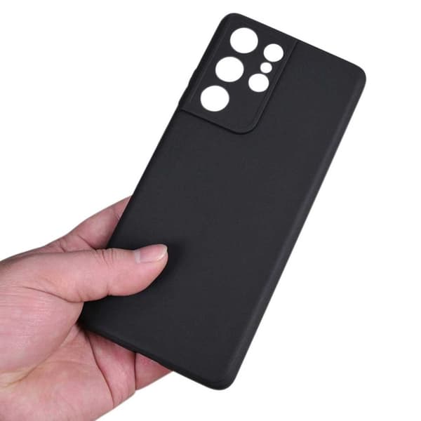 Tynd sort galakse S21 Ultra Shell Mobile Shell Med Lens Cover