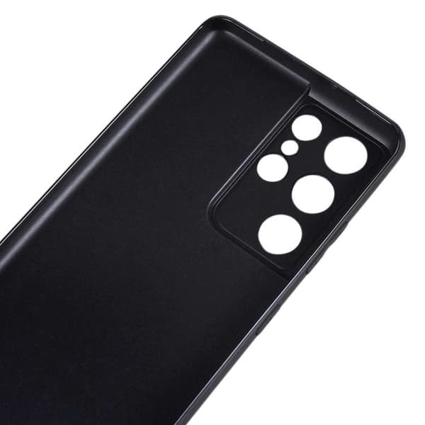 Tynd sort galakse S21 Ultra Shell Mobile Shell Med Lens Cover